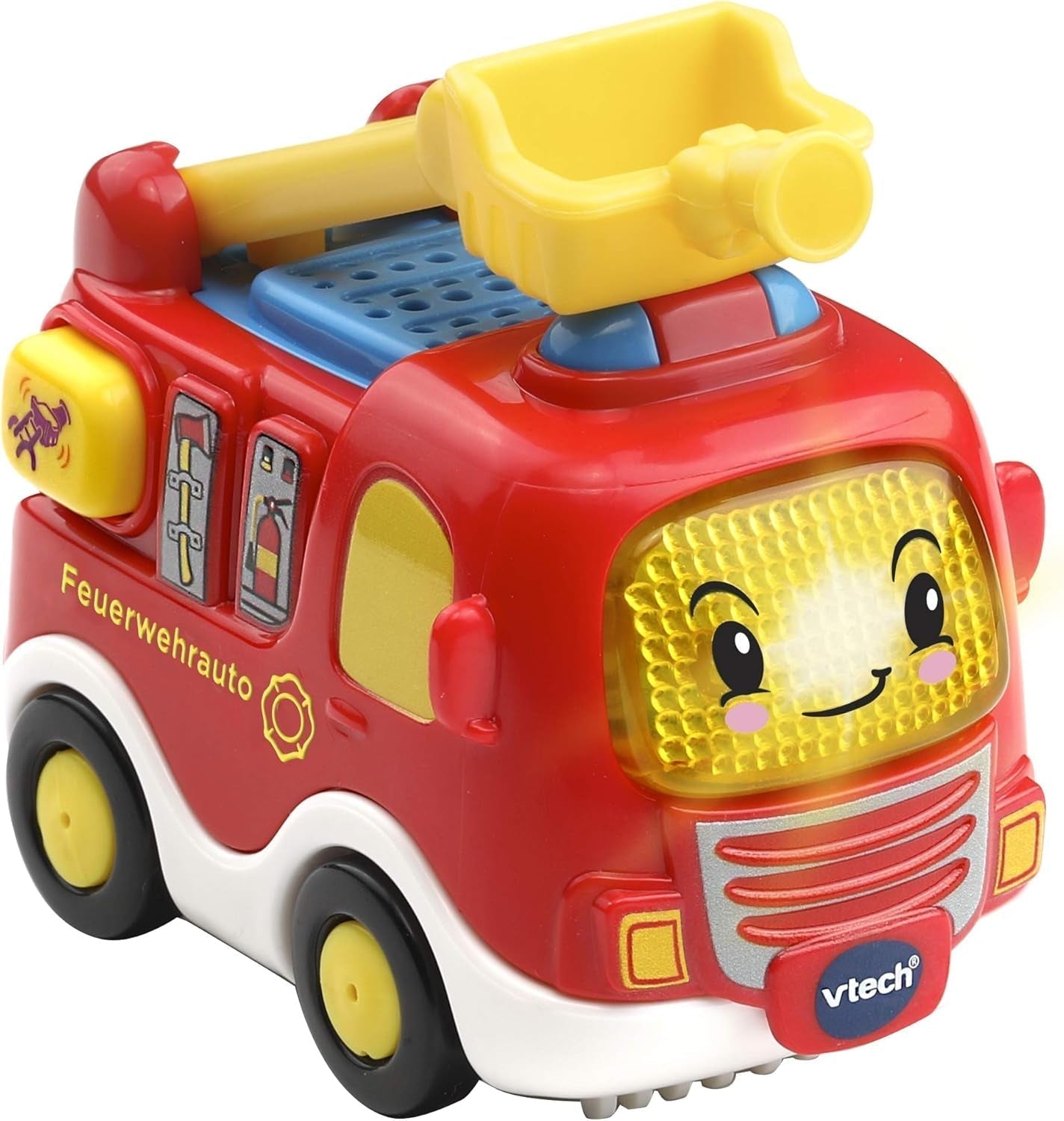 Vtech TUT TUT Baby Flitzer - Polis - För 1-5 år & TUT TUT Baby Flitzer - Brandbil - Leksaksbil med musik, ljusknapp, meningar och intressanta ljud - För 1-5 år Baby Toys Naty Shop