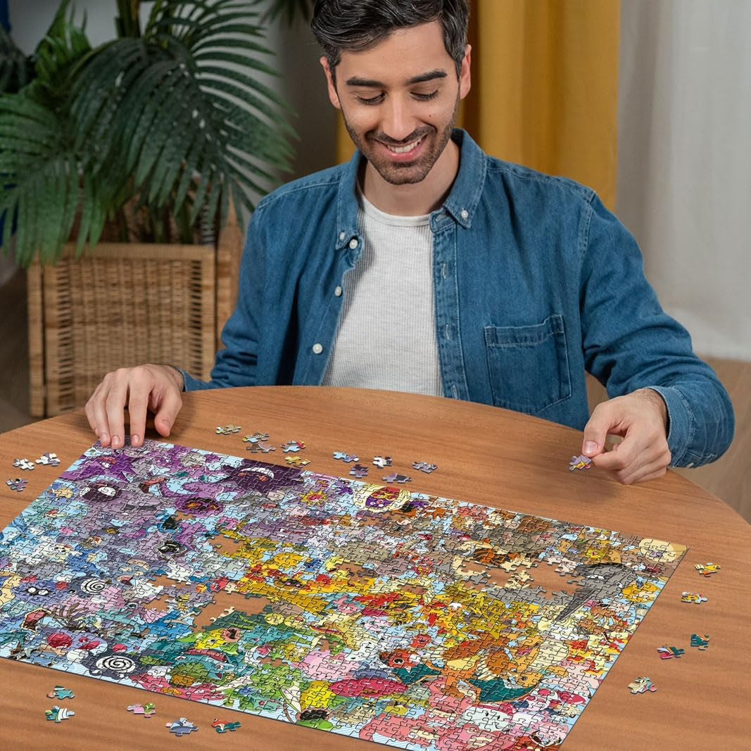 Ravensburger Puzzle 1000 Pieces 12000460 Challenge Pokémon - Alla 150 Pokémon från den första generationen som ett utmanande pussel för vuxna och barn från 14 år och uppåt Puzzle Naty Shop