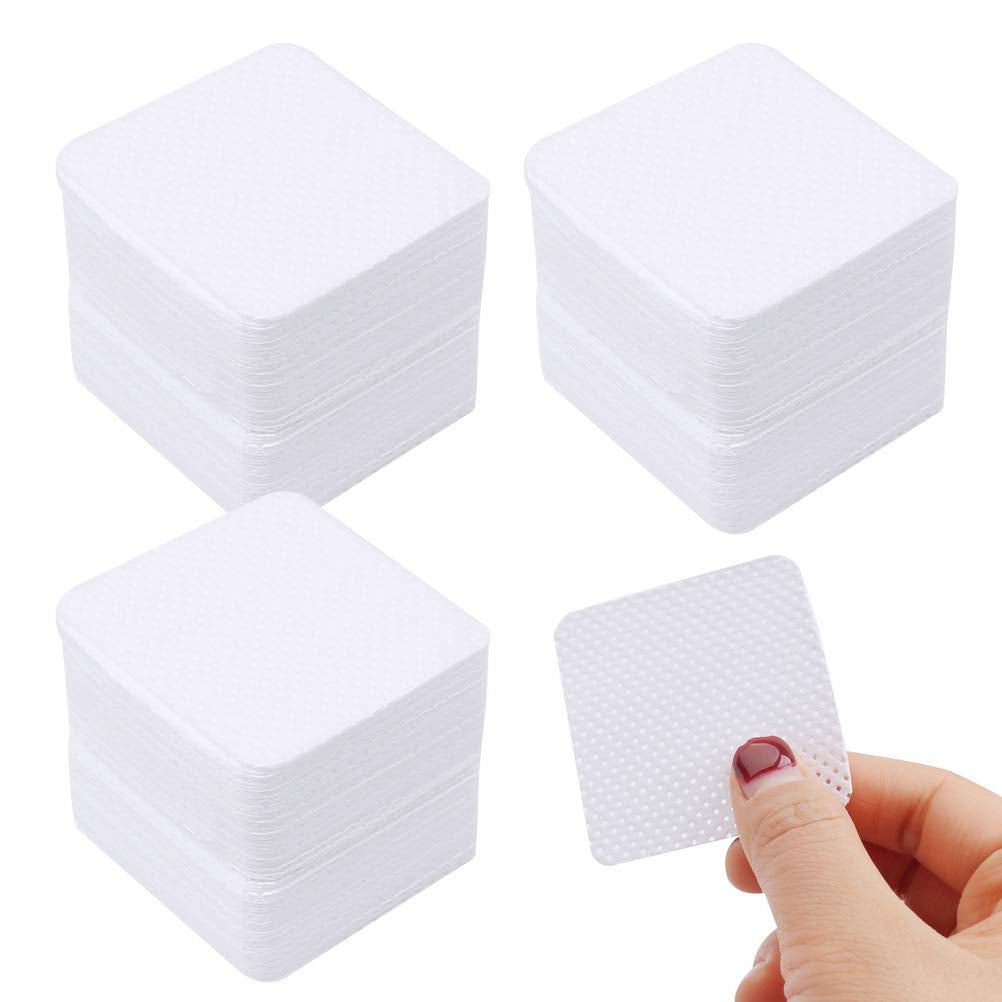 300 Stück Nagellackentferner Pads, Fusselfreie Nägel Wattepads Für Nägel Nagellackentferner Luddfria Nagelservetter Cleaner Gelnägel - Rosa