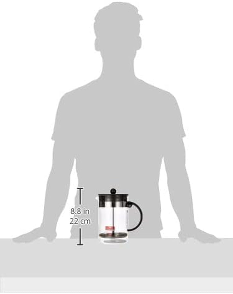 Bodum kaffebryggare 1582-01 bistroNOUVEAU (French Press-system, tål diskmaskin), 1,5 liter, svart