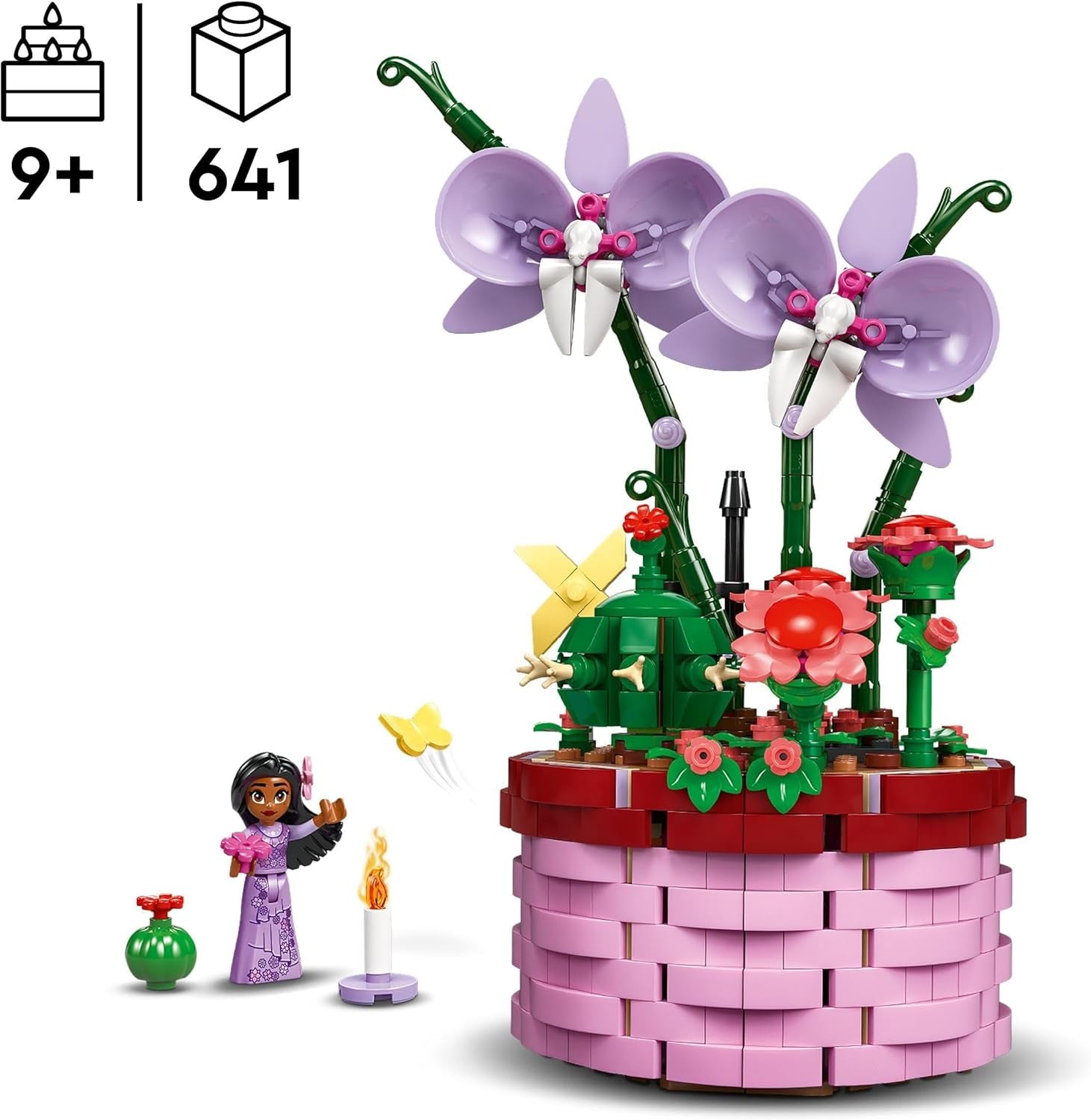 LEGO Ç€ Disney Encanto Isabellas blomkruka, byggleksaksorkidéset för barn, dekorativt byggset med filmkaraktär minidocka, presentidé för flickor och pojkar från 9 år 43237 Byggset Beuche den LEGO-Store