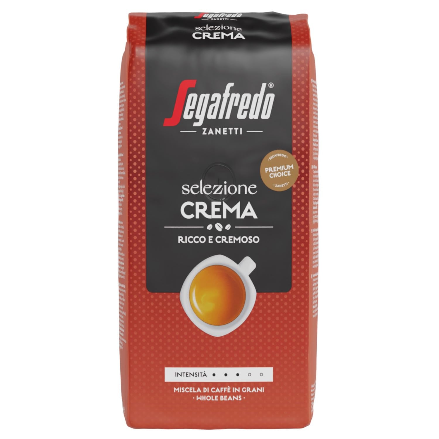 Segafredo Zanetti Selezione Cream Beans, förpackning om 6 (1 x 1 kg)