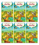 Yogi Tea - Happy Nature, Buy One and Do Good, Organic Ayurvedic Spice Örtte, Mango, Mandarin, Vaniljblandning, Yogi Tea 6-pack, 6X17 tepåsar (102 tepåsar totalt)