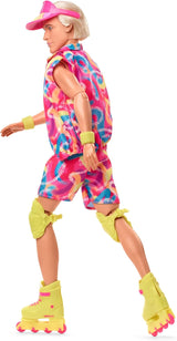 Movie Collectible Barbie Ken Doll med retrostil skridskokläder och inlines, JBJ51, [Multicolor]