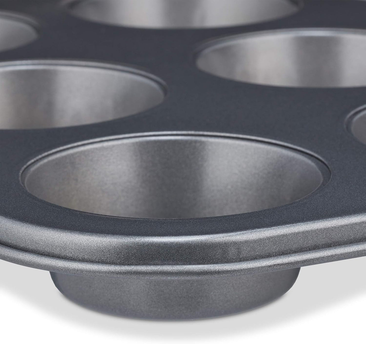 Relaxdays Muffinform, 2Er Set, 12Er Muffinbleche, Antihaftbeschichte, Carbonstahl, Muffins & Cupcakes, Ø 6,5 Cm, Vete, 10030825 Formar och plåtar för bakning Naty Shop
