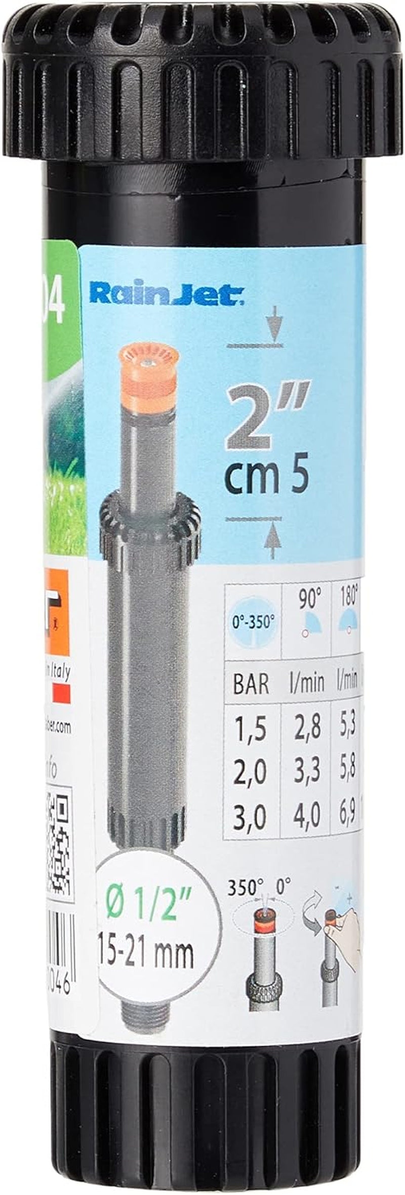 Fällbar justerbar 0° - 350° hög 5 cm Claber