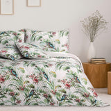 Ameliahome Överkast Överkast 260X280 Cm Dubbelsidig Lättskött Quiltväxtmönster Fågelmönster Flerfärgad Kingfisher Sängar och filtar Besuche den AmeliaHome-Store