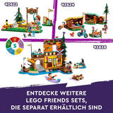 LEGO Friends mysiga hyddor på äventyrsläger, rollspel utomhus, barnleksak för flickor och pojkar från 7 år med 3 figurer och räv, campingleksak 42624 Byggset Besuche den LEGO-Store