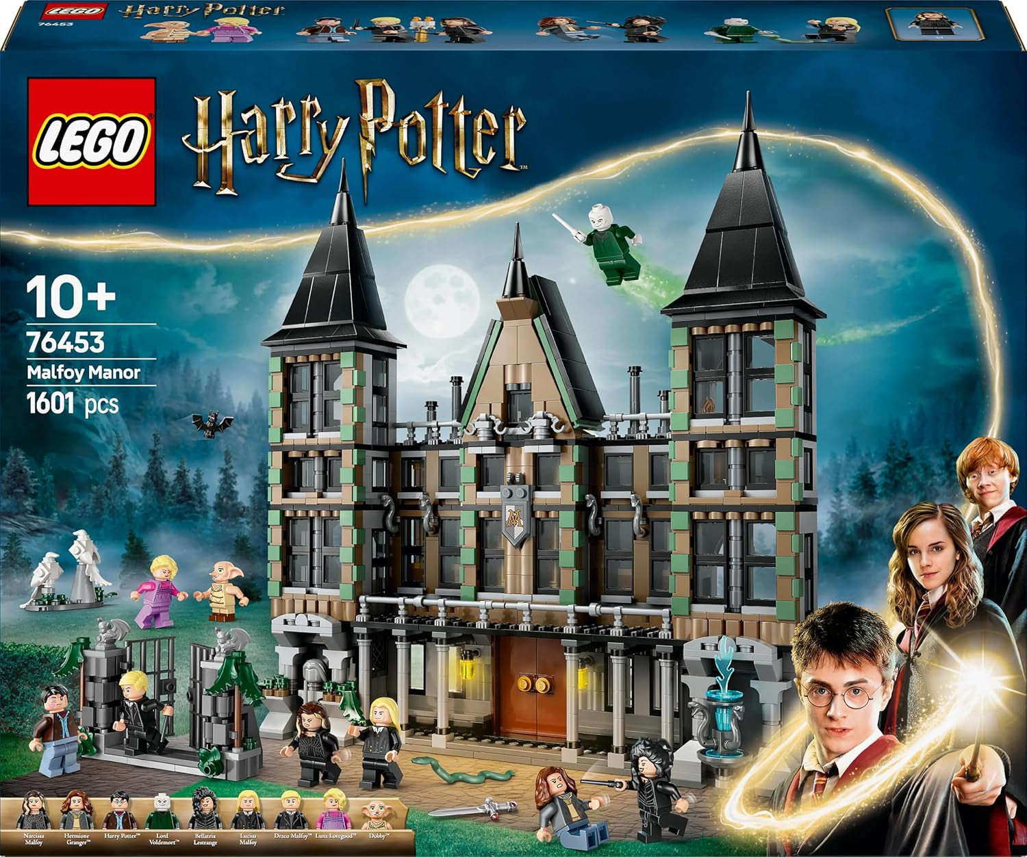 LEGO Harry Potter Malfoy Family Country Estate, fantastisk leksak att samla och visa upp, present till pojkar, flickor och fans av trollkarlsvärlden, presentidé med 9 minifigurer 76453 Byggset Besuche den LEGO-Store