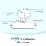 LILLYDOO Feuchttücher Gesicht & Hände 160 Stück (8 X 20), 100 % Plastikfrei Naty Shop