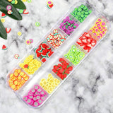 4 Set Nagel Obst Scheiben, Basicon Niedliche Obst Polymer Scheiben Obst Scheibe Nagel Nagel 3D Obstscheibe Nail Art Slice Für DIY Liefert Maniküre Dekoration Schleim Zubehör Nageldekorationen, 4 Stile