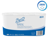 Scott® Essentialtm 8519 Toalettpapper 2 Ply White Fsc Certified Recycled Fiber Toalettpapper 64 rullar X 350 ark (totalt 22 400 ark)