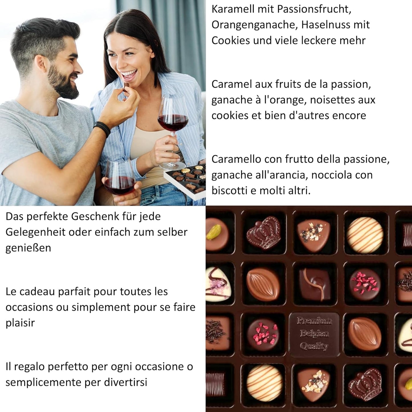 Limar Belgian Luxury Choklad: 19 individuella godsaker – tillverkade i traditionell stil