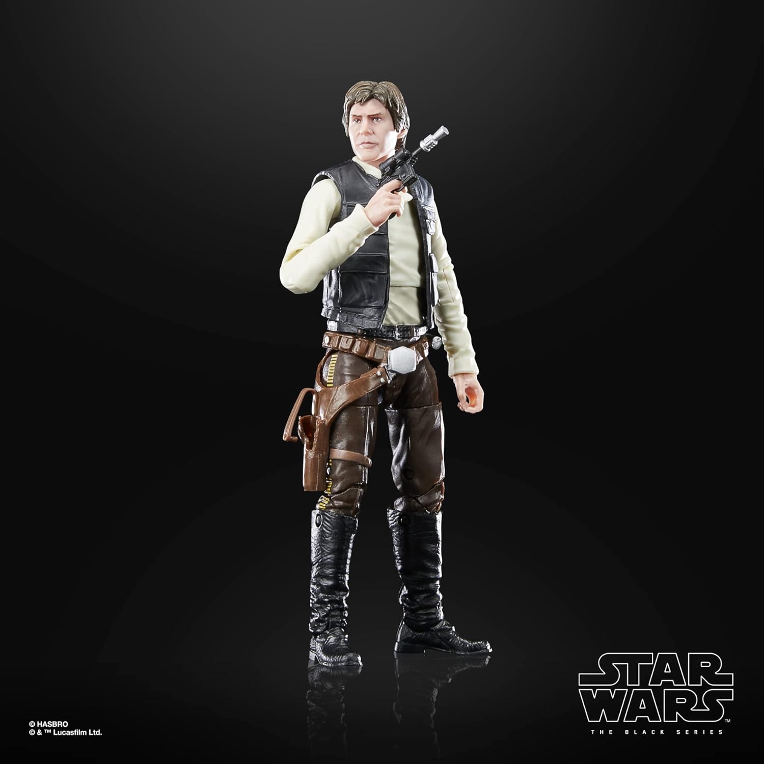 Star Wars Black Series Han Solo, 15 cm lång actionfigur Zu Wars: Jediriddarens återkomst Actionfigurer Naty Shop