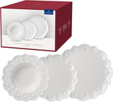 Villeroy & Boch Toy's Delight Royal Classic 12-delad servisset, diskmaskin och mikrovågssäker, vit, tallrikar, 4-personers servisset, julservis, leksaker, premiumporslin