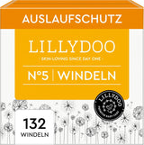 LILLYDOO Babyblöjor Hudvänliga - Storlek 3 (6-10 kg), 29 delar, tillförlitligt läckskydd, mjuk, parfymfri och lotionfri för känslig hud, dermatologiskt testad
