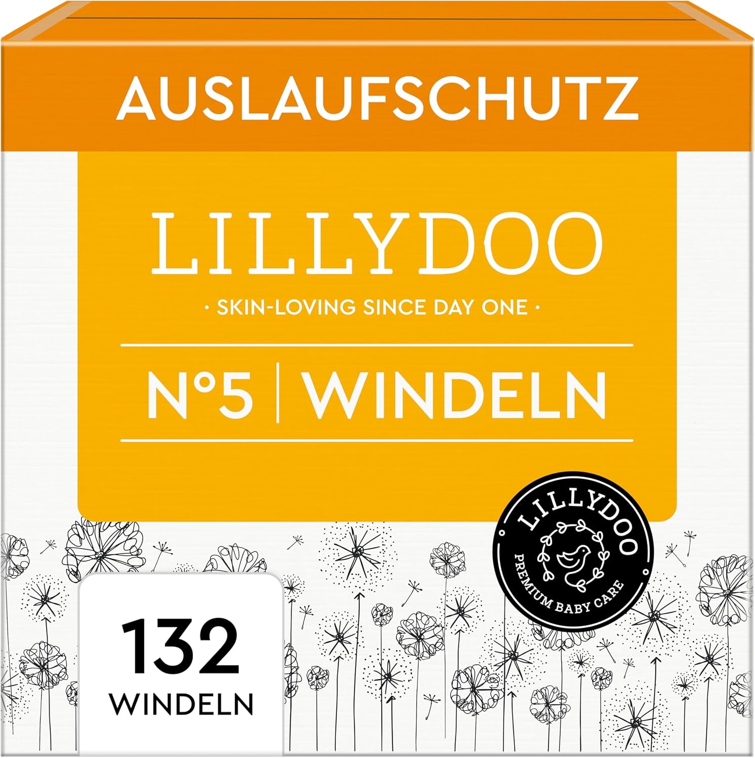 LILLYDOO Babyblöjor Hudvänliga - Storlek 3 (6-10 kg), 29 delar, tillförlitligt läckskydd, mjuk, parfymfri och lotionfri för känslig hud, dermatologiskt testad