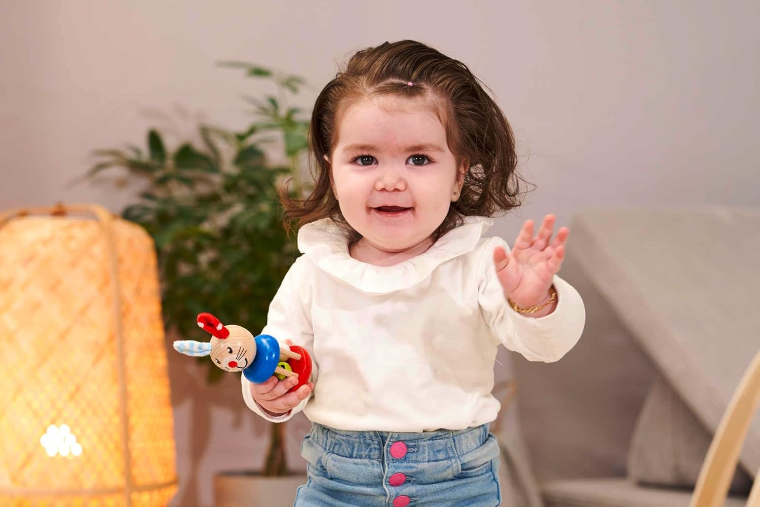 Eichhorn/Heros 100017013 - Skallra för barn, mönster - kanin Baby Toys Naty Shop