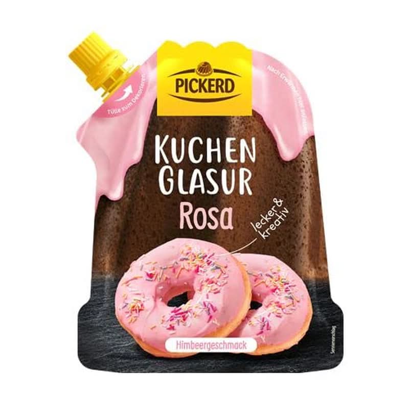 Tårtglasyr, Rosa, bär- och hallonsmak, 125 gram Glazes and Decor Naty Shop Standardtitel