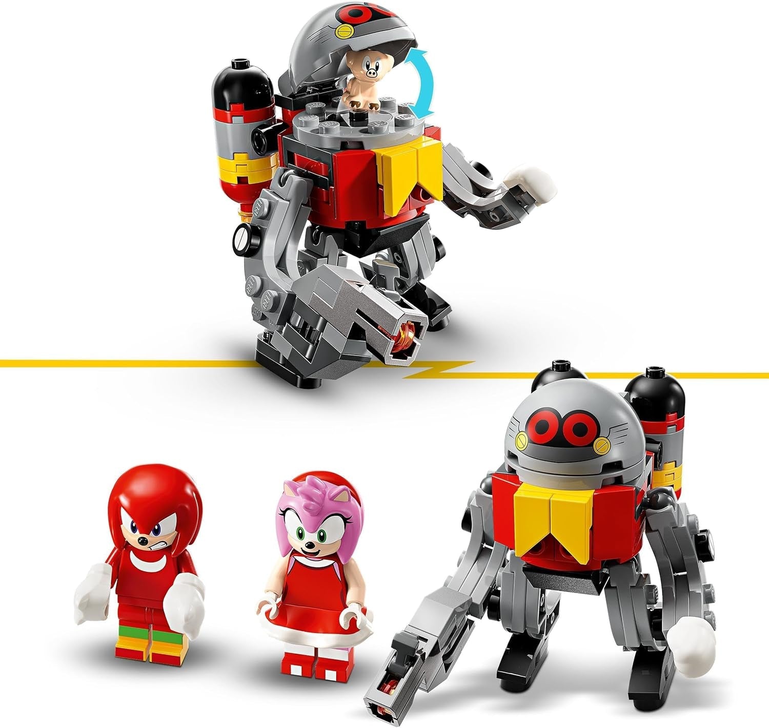 LEGO Sonic the Hedgehog Knuckles And The Shrine Of Master Emerald Samlarleksak Gamer Gåva Äventyr Byggset för pojkar och flickor 8 år gamla 76998 Byggset Besuche den LEGO-Store