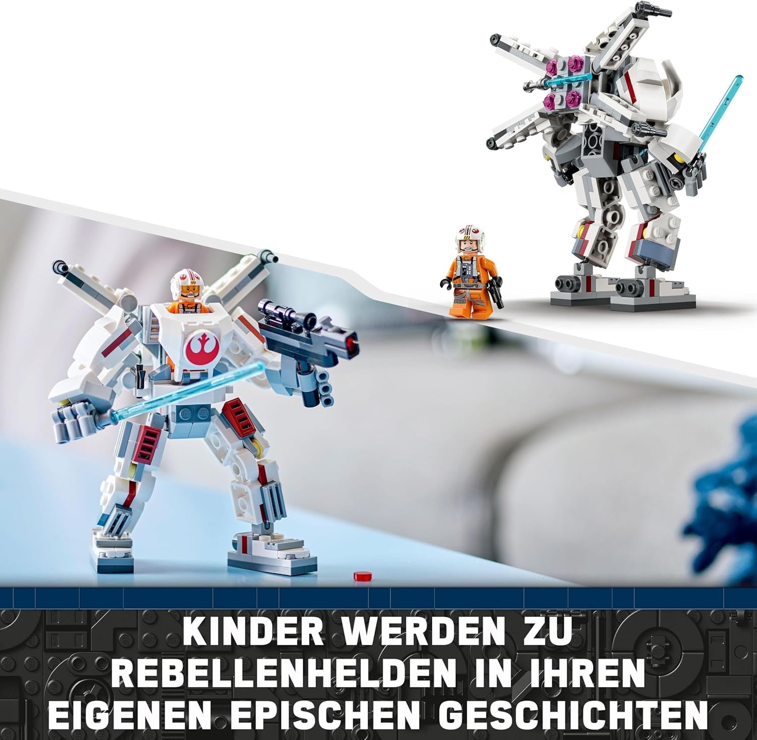 LEGO Star Wars Luke Skywalkers X-Wing Mech, samlarleksaksstenar, actionäventyr, presentidé för kreativa pojkar och flickor i åldern 6+ 75390 Byggset Besuche den LEGO-Store