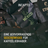 Urval av Incapto-kaffebönor över hela världen | Urval av 10 ursprung från hela världen | Specialkaffe | 100 % Arabica | Perfekt som kaffepresentset | För kaffeälskare | 10 förpackningar x 100g