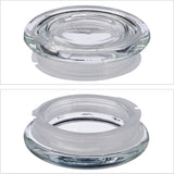 Relaxdays förvaringsburkar med lock Set med 6 glas 1,3L åttakantiga förvaringsburkar Lufttäta glasbehållare Klara matförvaringslådor Naty Shop