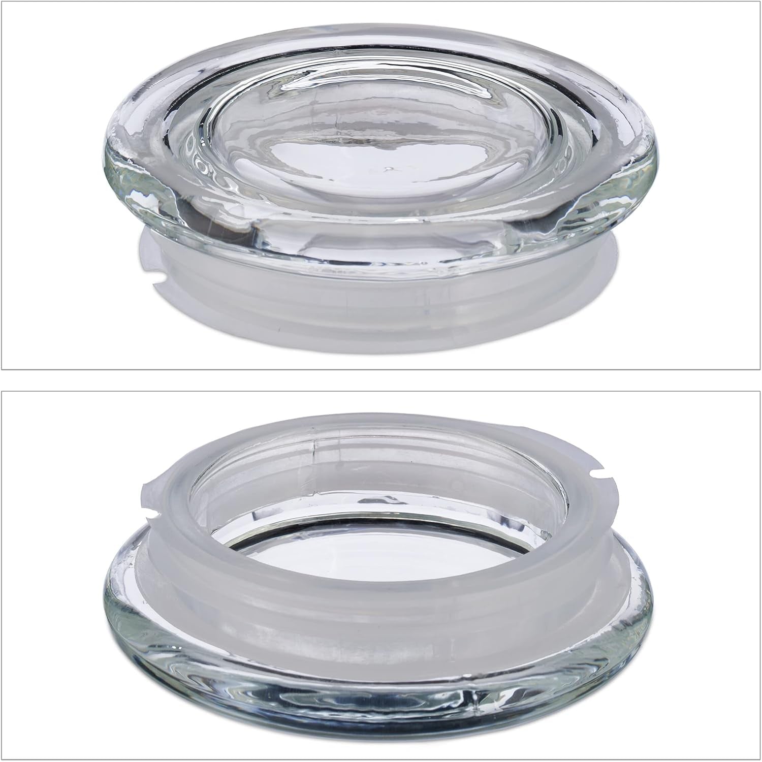 Relaxdays förvaringsburkar med lock Set med 6 glas 1,3L åttakantiga förvaringsburkar Lufttäta glasbehållare Klara matförvaringslådor Naty Shop