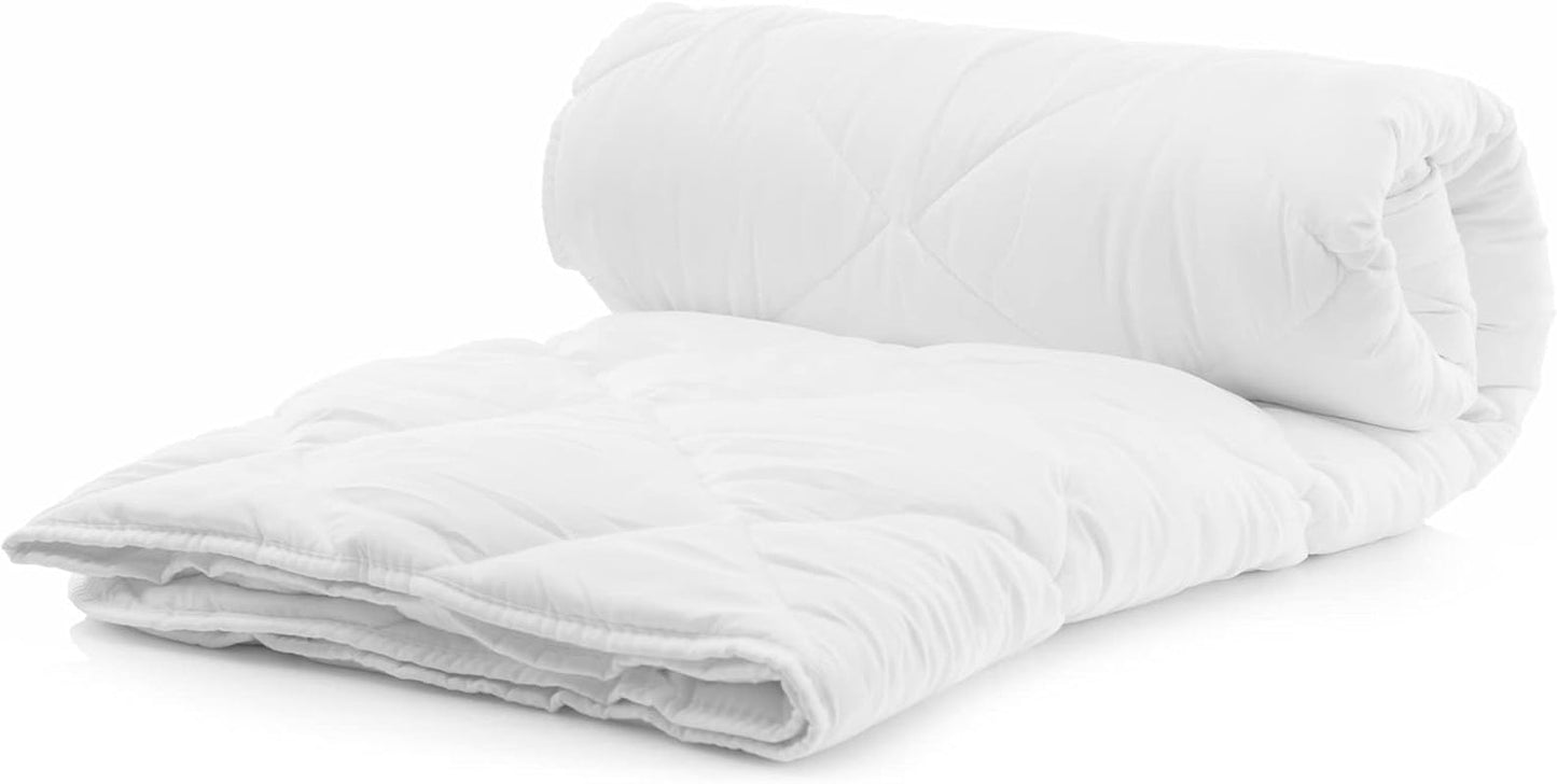 Komfortec Sommarfilt 135X200 Cm, 170Gsm, Tunn och lätt filt för sommaren, antiallergisk filt, vita Täcken och täcken Naty Shop 135X200 Cm Sommarfilt