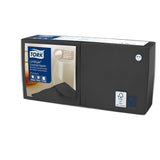 Tork Linstyle 509542 svarta cocktailservetter, 1/4-vikt, 1 lager, 23,8 x 23,8 cm, 1 x 100 servetter