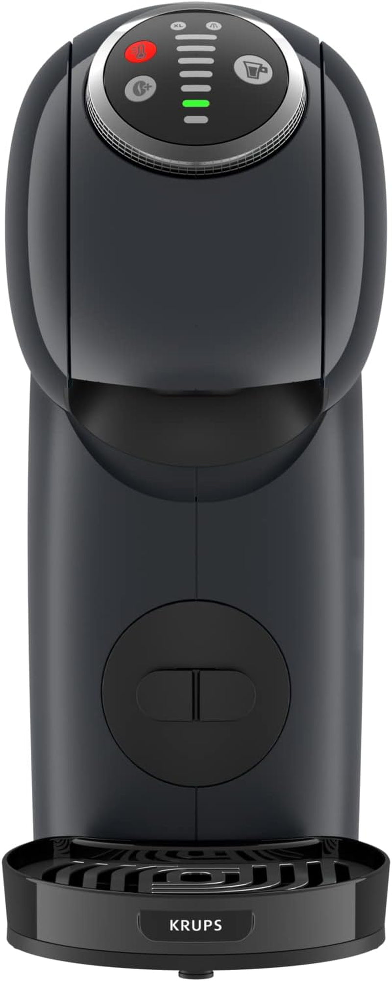 NESCAFÉ Dolce Gusto Genio S Plus från Krups, kompakt kapselkaffemaskin, kapacitet 0,8 liter, 1500 watt, automatisk avkalkningsvarning, space grey, KP340B