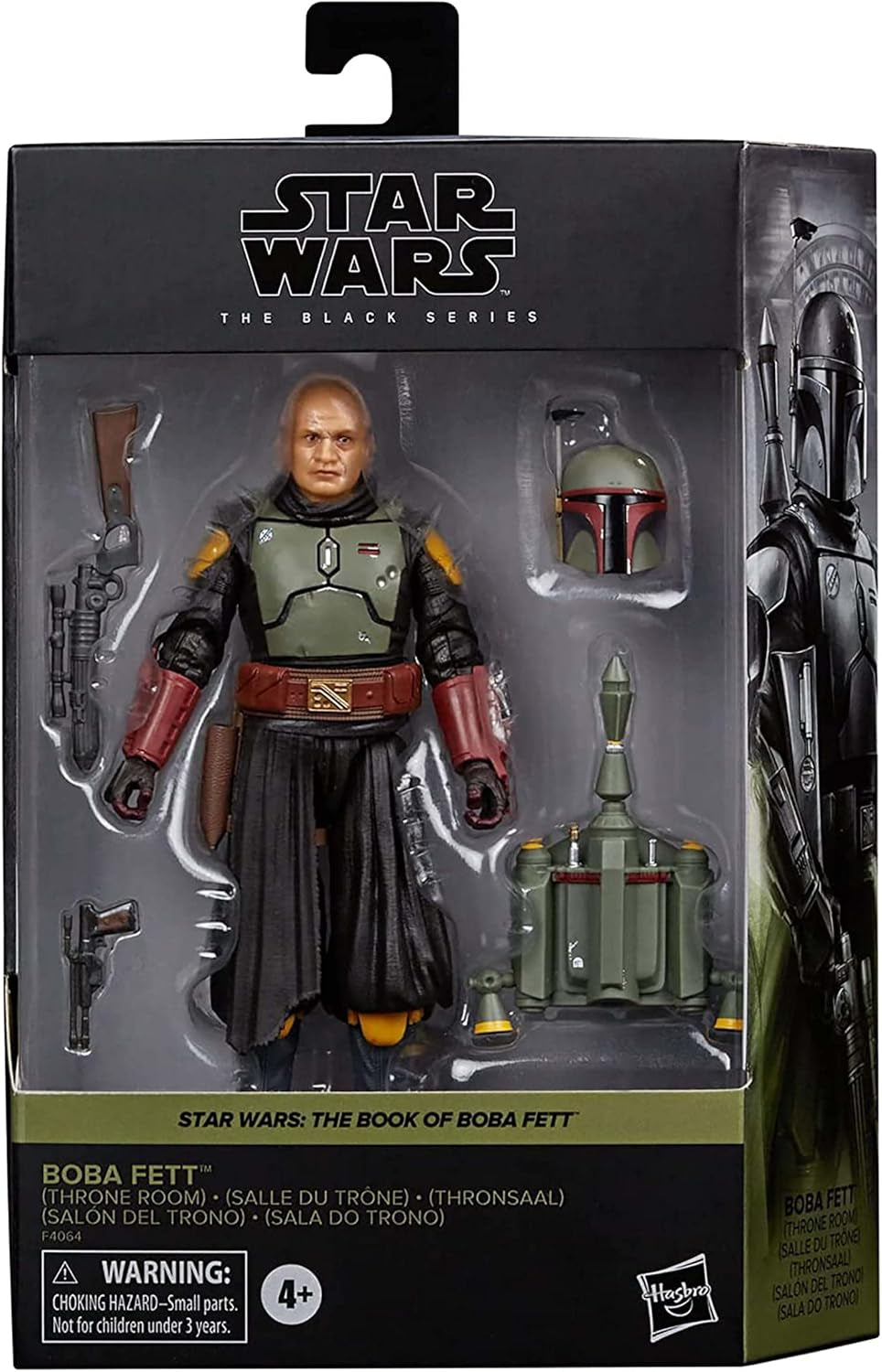 Star Wars Hasbro Black Series Boba Fett (tronrummet): The Book of Boba Fett samlarfigur, för barn 4+ år, multi, 15 cm höjd Actionfigurer Naty Shop