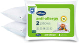 Silentnight Anti-Allergi mjuk kudde 2-pack fjäderfibermjuk stödkudde Idealisk för främre och magslipare Allergivänlig och maskintvättbar 2-pack Naty Shop Standardkuddar 2-pack mjuk stöd