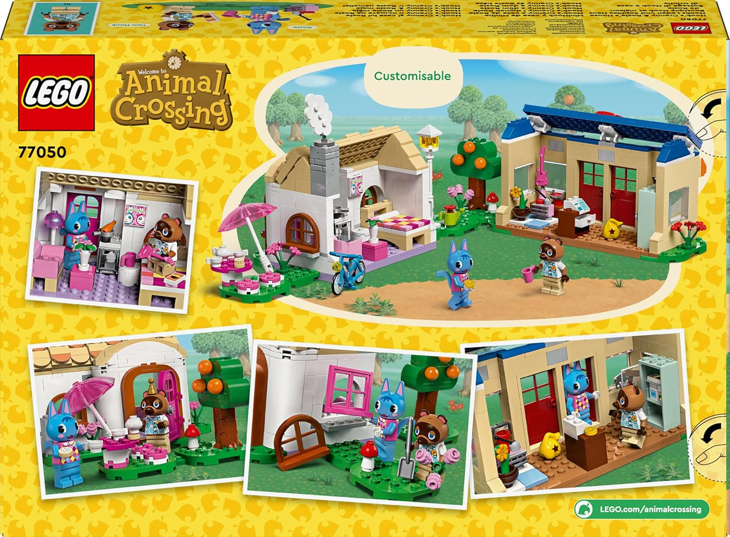 LEGO Animal Crossing Noook's Shop och Sophie's House-set, kreativ leksak för barn med 2 minifigurer från tv-spelsserien, present till flickor och pojkar från 7 år 77050 Byggset Besuche den LEGO-Store