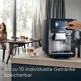 Automatisk espressomaskin Siemens EQ700 classic TP715D01, appkontroll, kallbryggning, intuitiv pekskärm, upp till 10 individuella kaffekreationer som favoriter, automatisk ångrengöring, 1500 W, silvergrå
