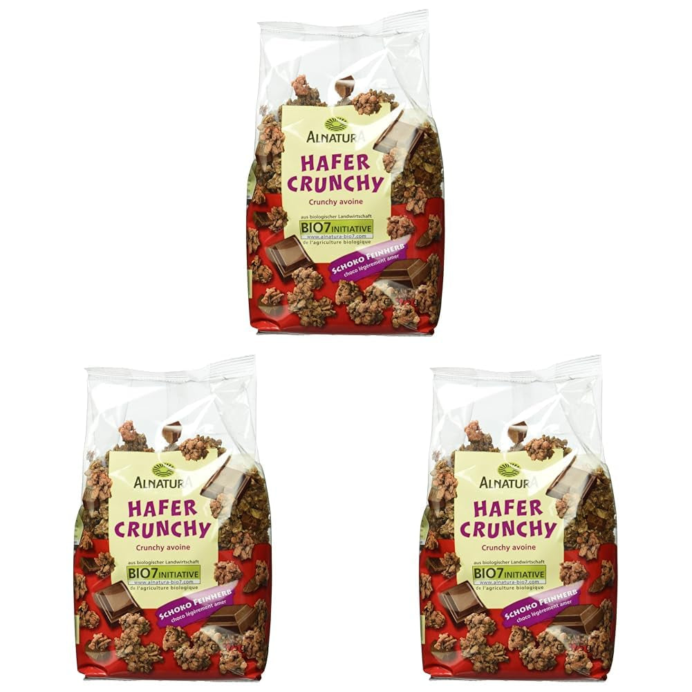 Krispiga havrekakor med ekologisk choklad, 375g