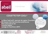 Abeil 1388 Duvet Topcool, tunn, fuktregulator, vit, 240 X 260 Cm Täcken och täcken Naty Shop