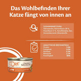 Wellness CORE Signature Väljer 8 x 79 g, blanda nötkött, kyckling och kalkon - våt kattmat, läckra strimlor i sås, spannmålsfria, naturliga, allergivänliga, proteinrika, mycket kött