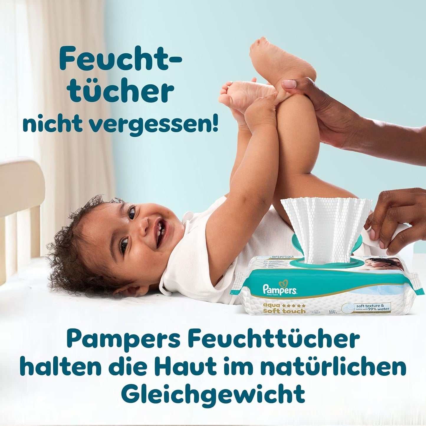 Pampers Premium Protection Pants Storlek 7, 123 Blöjor, 15 kg+, med 360° justering och mjuka anti-läcka muddar för optimal komfort och skydd