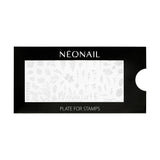 NÉONAIL Nagel Stempel Mit Schaber - Nägel Selber Machen - Nail Art Stämpel - Nageldesign Für Nagel Schablone - French Nails Stempel - Silikon Nagelstempel