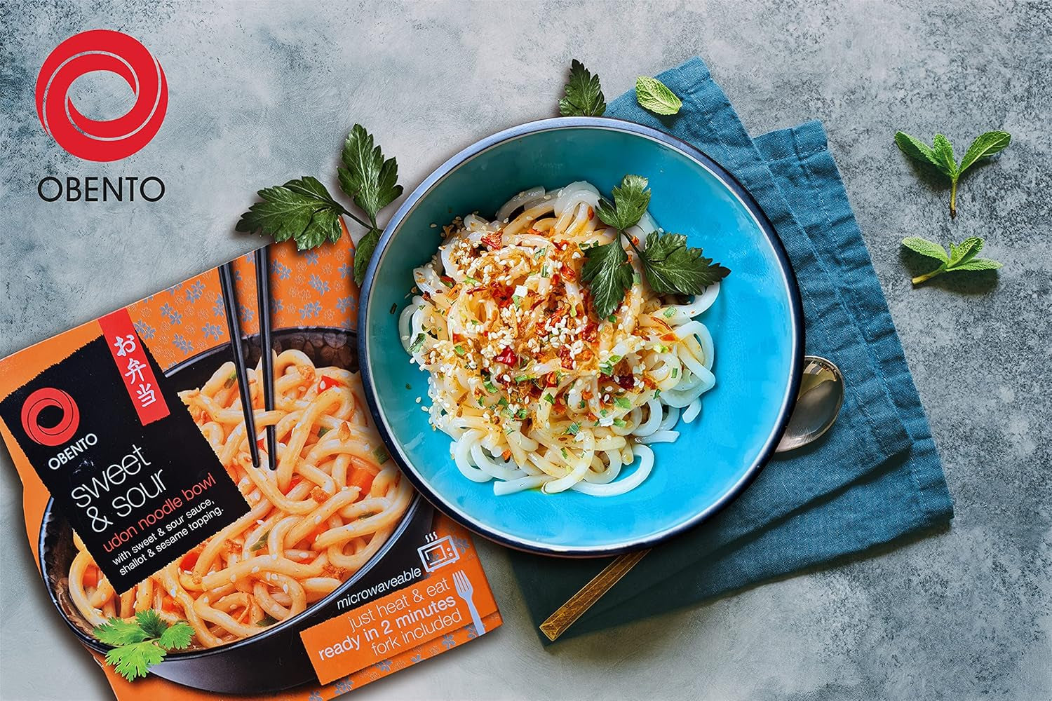 Sötsyrlig Udon-skål, färdigrätt för mikrovågsugn, 240 g