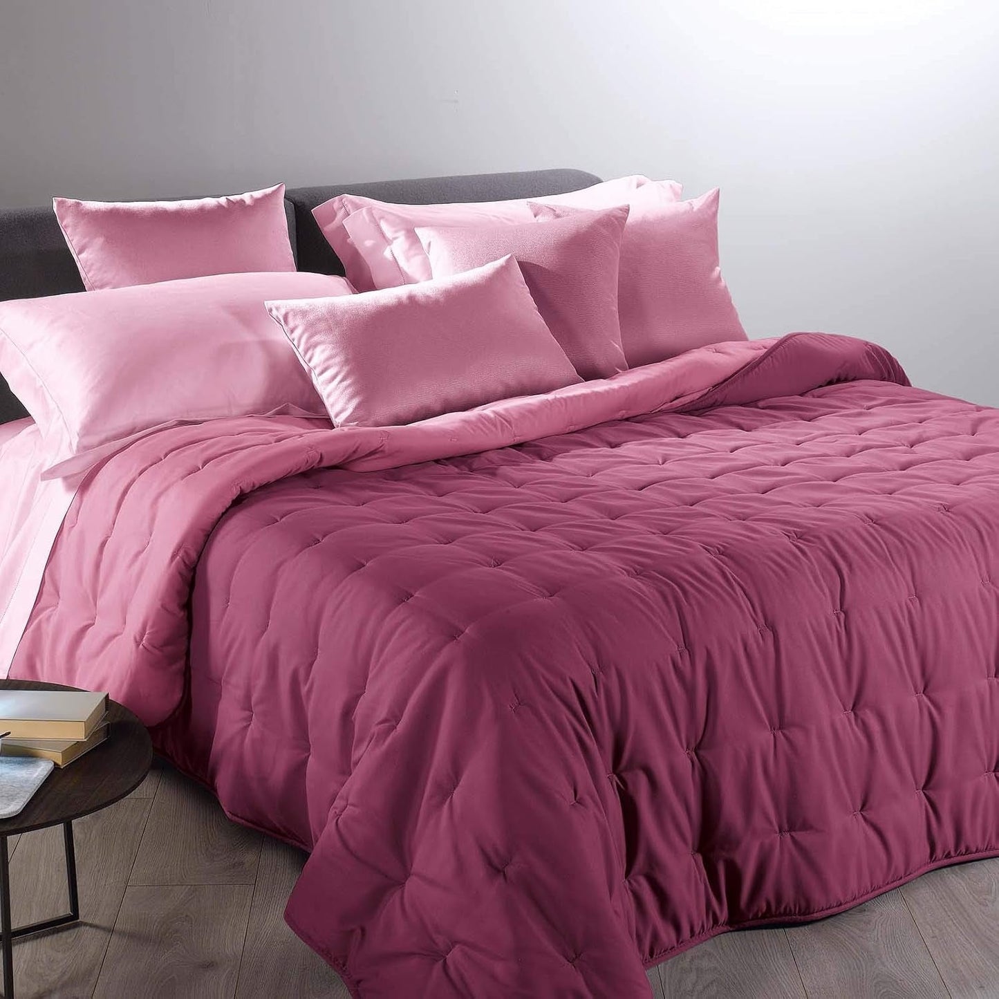 Caleffi - Calduccia My Color Enfärgade Bordeaux Täcken och täcken Naty Shop Standardtitel