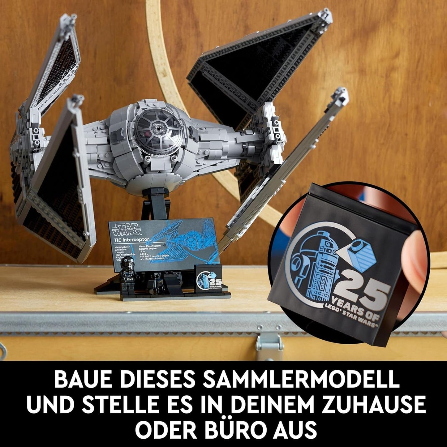 LEGO Star Wars Tie Interceptor Ultimate Collector Series Kreativt byggset för vuxna Starfighter Brick Model Fan Present Samlarobjekt Ucs Set 75382 Byggset Besuche den LEGO-Store
