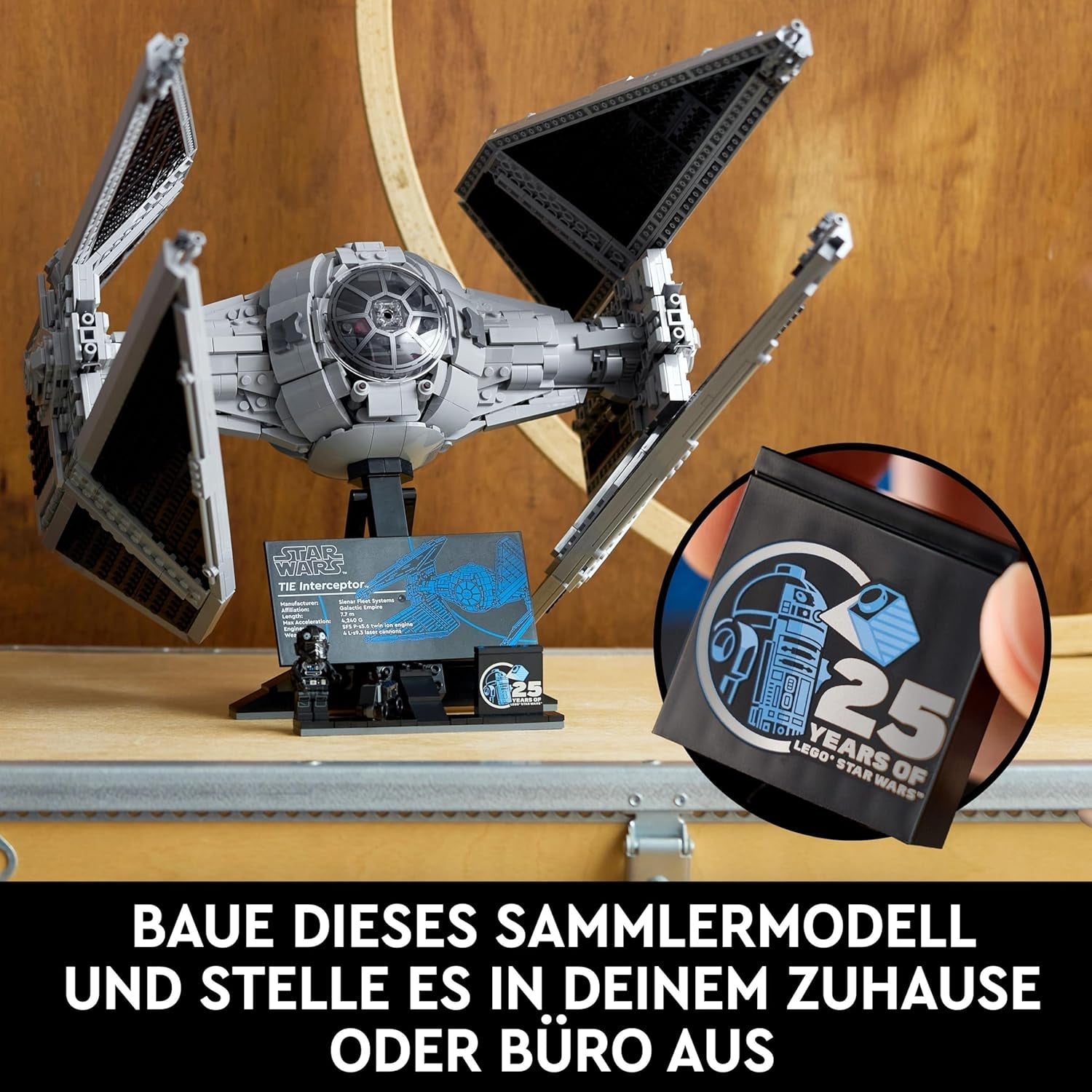 LEGO Star Wars Tie Interceptor Ultimate Collector Series Kreativt byggset för vuxna Starfighter Brick Model Fan Present Samlarobjekt Ucs Set 75382 Byggset Besuche den LEGO-Store