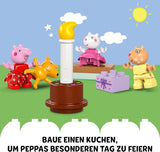 LEGO DUPLO Peppas födelsedagshus: Kreativ 3-siffrig leksak, bygg och bygg om leksakshus för 2-åringar, pojkar och flickor, främjar fingerfärdighet 10433 Byggset Besuche den LEGO-Store