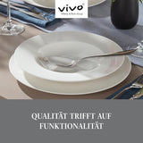 vivo - Villeroy & Boch Group - Basic White 30-delars servisset, diskmaskin och mikrovågsugn, Vitt servisset, Kaffeservis, Keramik, Tallrikar, Koppar, Premiumporslin