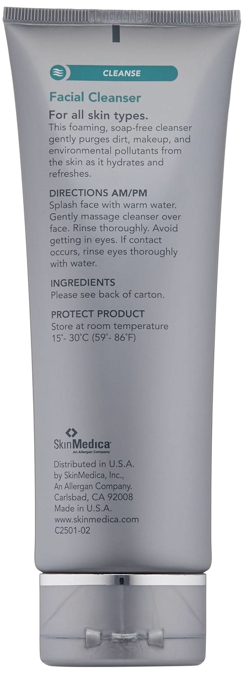 SkinMedica Facial Cleanser - rengöringsskum för normal eller torr hud och perfekt som Naty Shop-rengöring