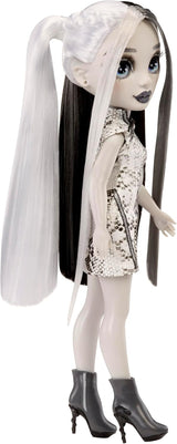 Rainbow High Shadow High Heather Grayson Doll - 28 cm i nyanser av grått, svart och vitt hår och outfit, snygg väska, söt present till barn 4-10 år