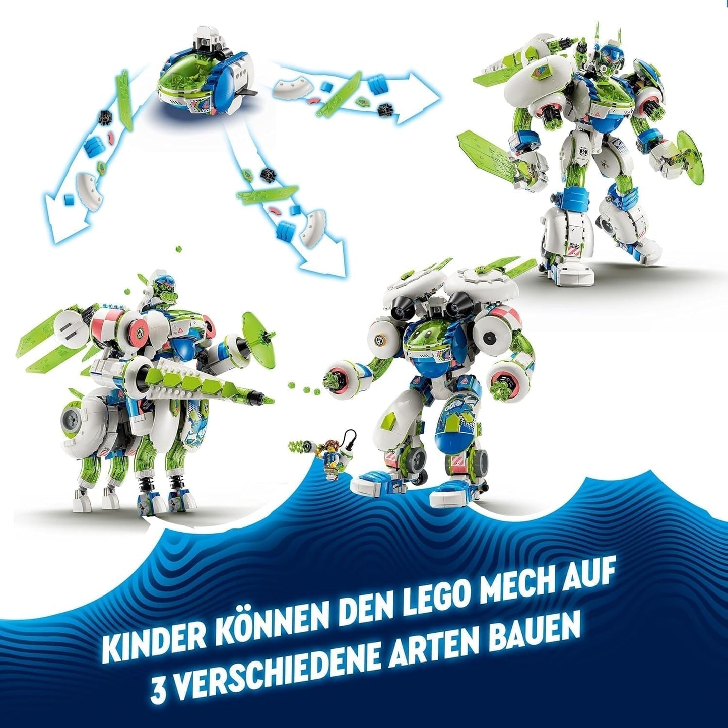 LEGO Dreamzzz 3-i-1 Mateo And Z-Blob The Knight Mech Byggklossar Lekset för 10 år Pojkar och flickor Barn Present Fantasy Set 3 Ways Robot Äventyrsleksak 71485 Byggset Beuche den LEGO-Store