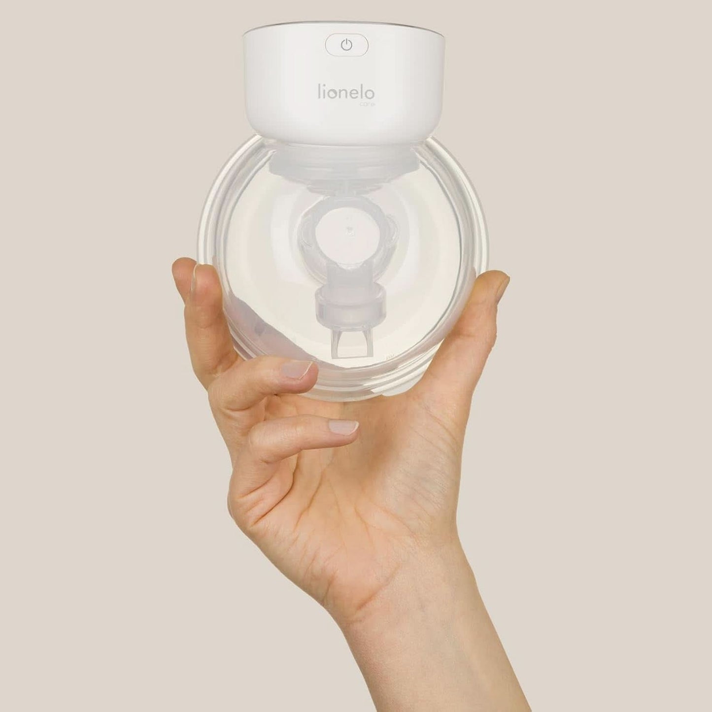 Enkel elektrisk bröstmjölkspump LIONELO Fidi Free 180 ml, bärbar pump med 2 faser, energisparande 9 nivåer, 3 storlekar av silikontrattar Timer Tillbehör Mat och amning Bebe Naty Shop